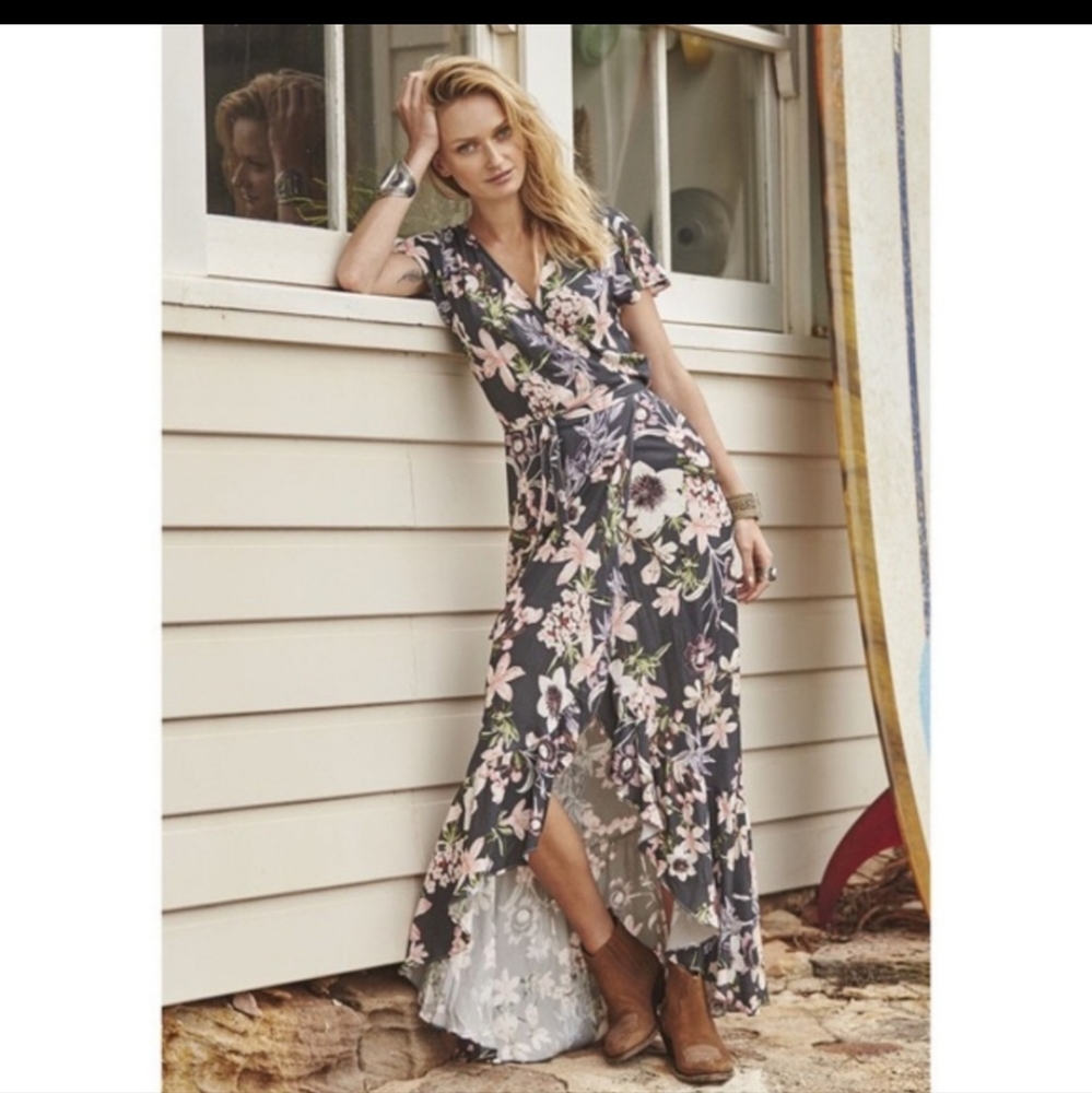 Auguste the label wrap maxi dress